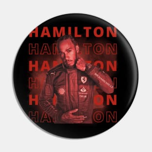 red lewis hamilton Pin