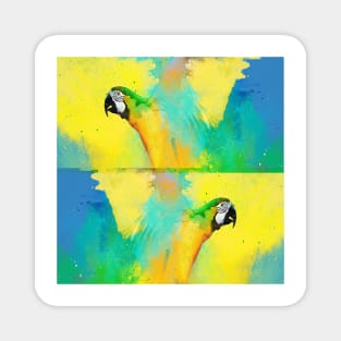 Parrot Splash Macaw Magnet