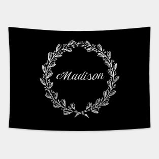 Madison Floral Wreath Tapestry