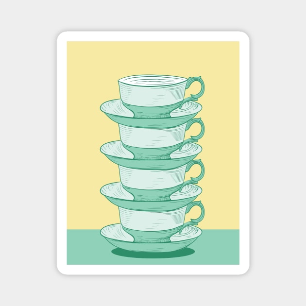 Tea Time #5 Magnet by SWON Design