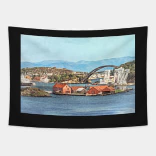 View of the Port of Stavanger Tapestry