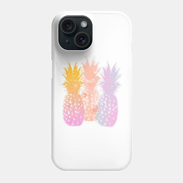 Retro Pineapples Phone Case by MutchiDesign