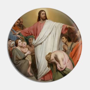 Christ Remunerator by Ary Scheffer Pin