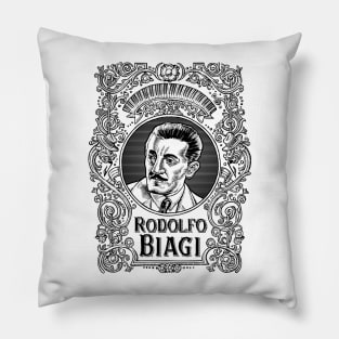 Rodolfo Biagi (in black) Pillow