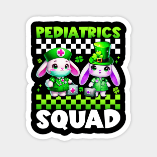 medical staff pediatrics squad Peds Nurse st Patricks Day Magnet