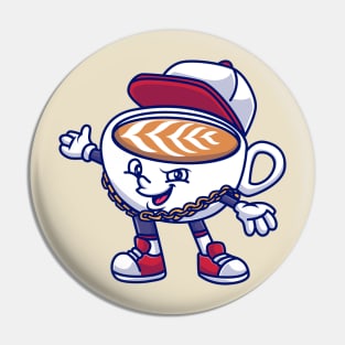 Cute Cool Cup Coffee Cartoon Pin