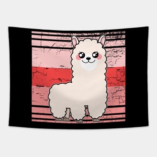 Pink Alpaca Llama Tapestry