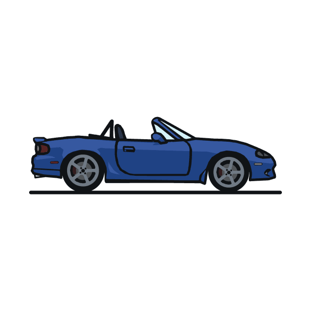 Jet Blue Mazda Miata by antipc