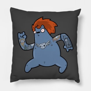 Headbanger Bear Pillow