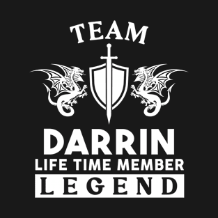 Darrin Name T Shirt - Darrin Life Time Member Legend Gift Item Tee T-Shirt