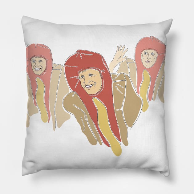 Tim Robinson Hot Dog Pillow by nicole.prior@gmail.com