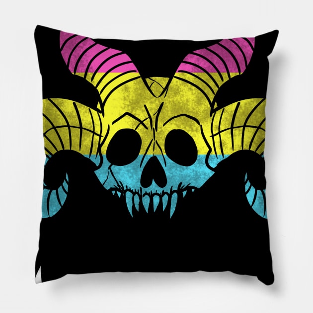 Sea Devil Pansexual Pride Pillow by DivineandConquer