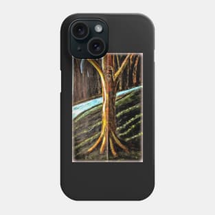 Crucifixion of Jesus - Acrylic painting Phone Case