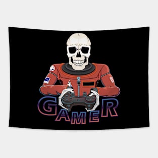 Space suit gaming skeleton Tapestry