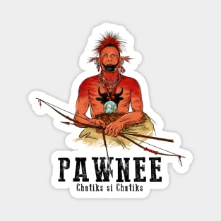 Pawnee Indian, Native American, Magnet