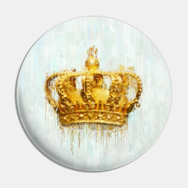 Painted Crown Pin by Duukster