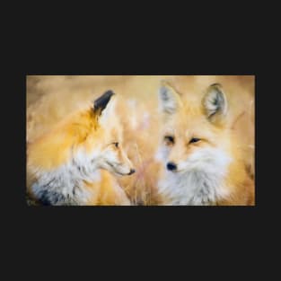 Summer Dreaming Fox Painting T-Shirt