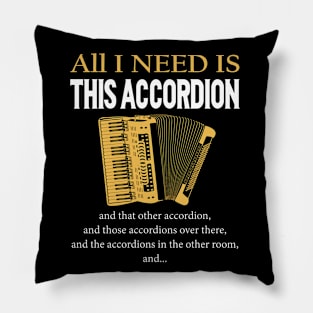 All I Need Is This Accordion Pillow