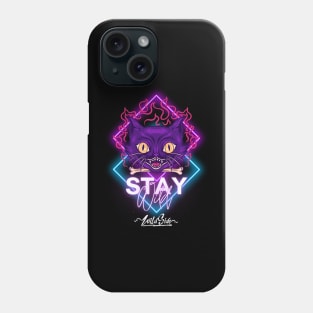 Groovy cat stay wild Phone Case