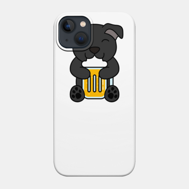 Staffordshire Bull Terrier Beer Lover - Staffordshire Bull Terrier - Phone Case