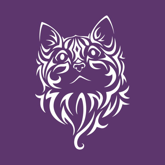 Tribal Cat Design by kaliyuga