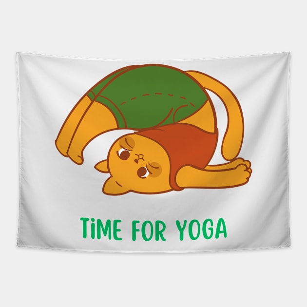 Time for yoga and pilates Tapestry by TheDesigNook