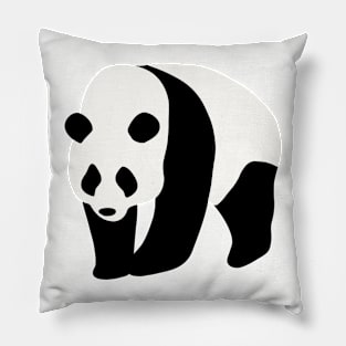 Minimalist Panda Color Block Pillow