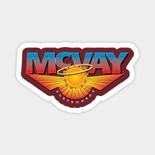 Back Logo McVay Surfboards Magnet