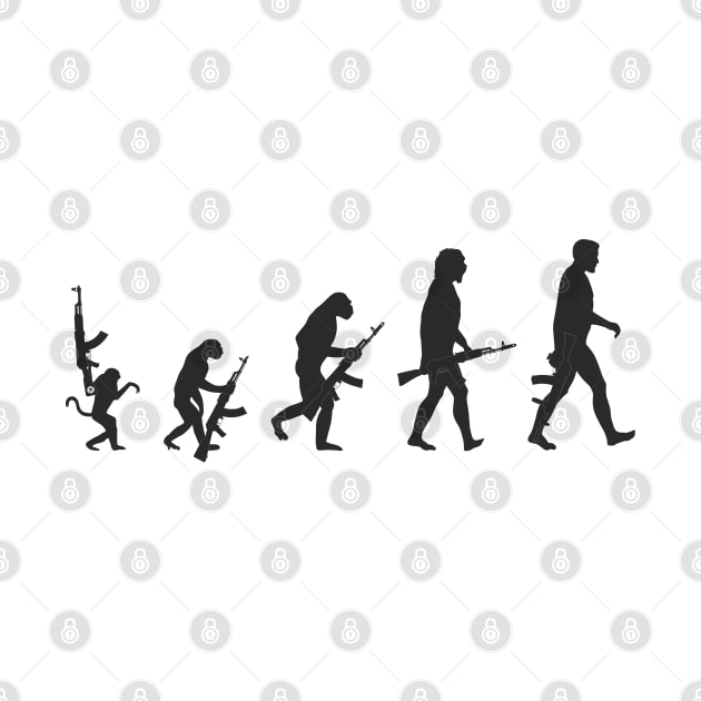 A joke! Evolution of a man with a Kalashnikov Assault Rifle by FAawRay