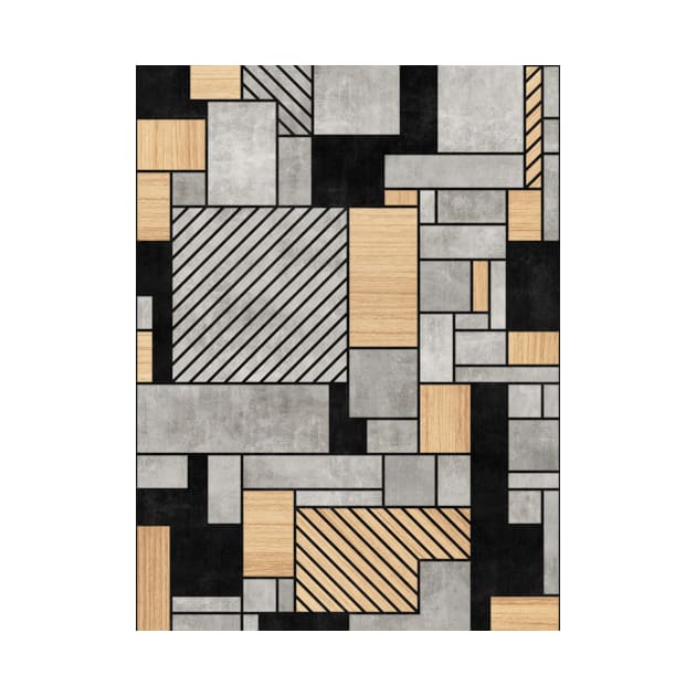 Random Pattern - Concrete and Wood by ZoltanRatko