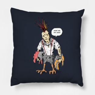 Holy Year of the Punk Rooster Pillow