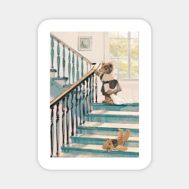 stairs with a bear Magnet by rt0no