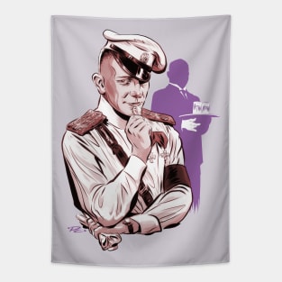 Erich Von Stroheim - An illustration by Paul Cemmick Tapestry