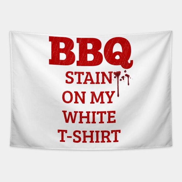 BBQ Stain On My White Tapestry by Brono