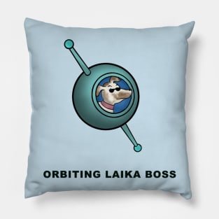 Orbiting Laika Boss Pillow