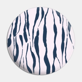 animal print - dark blue striped tiger-zebra over light pink background Pin