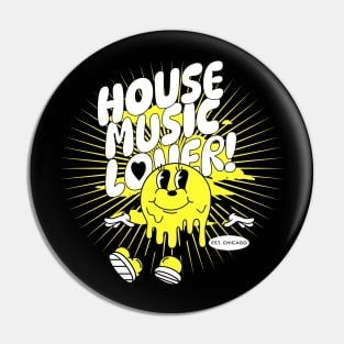 HOUSE MUSIC  - Lover Melting Mascot (yellow/white) Pin