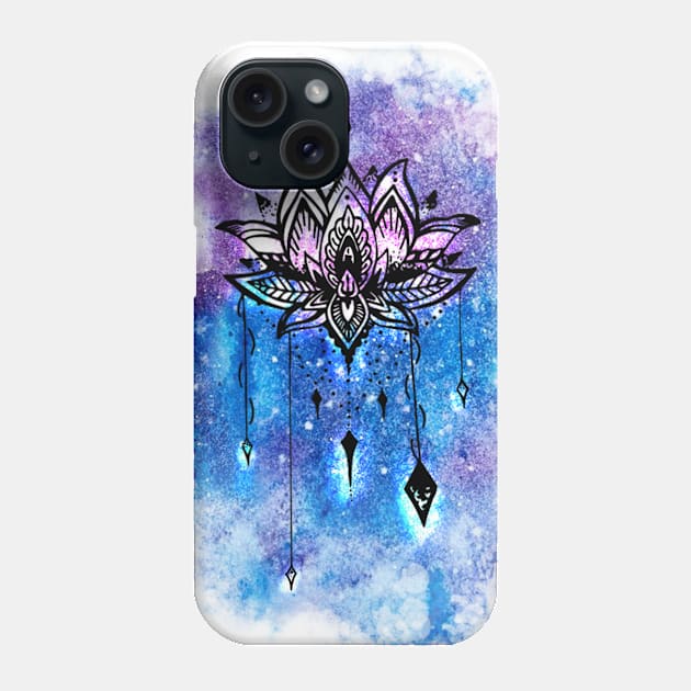 Watercolor Lotus Phone Case by kriss_