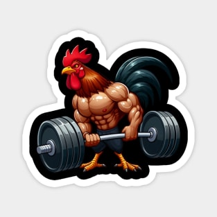 Muscular rooster Magnet