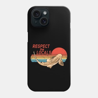 Respect the Locals Zebra Shark Phone Case