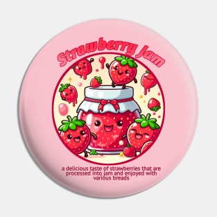 Cute strawberry jam Pin