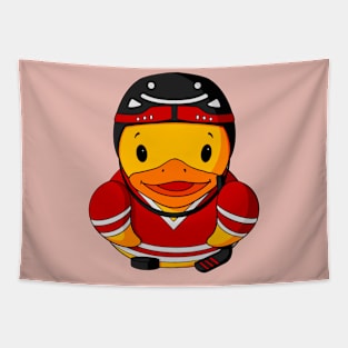 Hockey Rubber Duck Tapestry