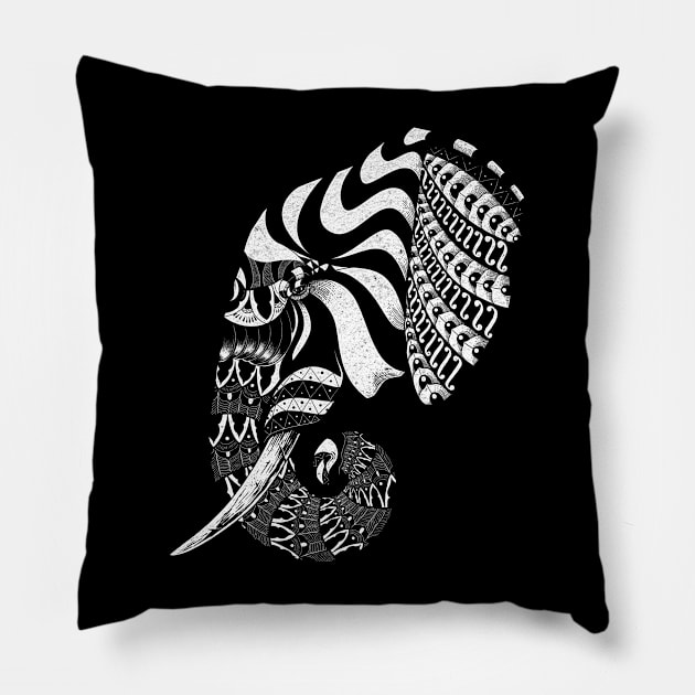 Elephant Pattern Pillow by Buy Custom Things