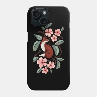 Fox in Cherry Blossoms Phone Case