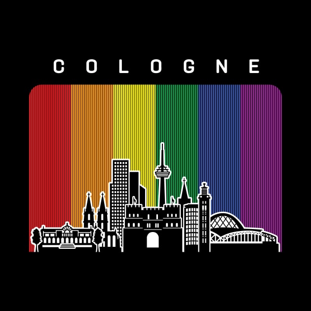 Cologne LGBT Rainbow Flag by travel2xplanet