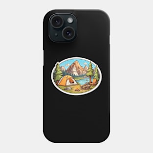 Camping Tent Family Funny Camping Sunset Since Phone Case