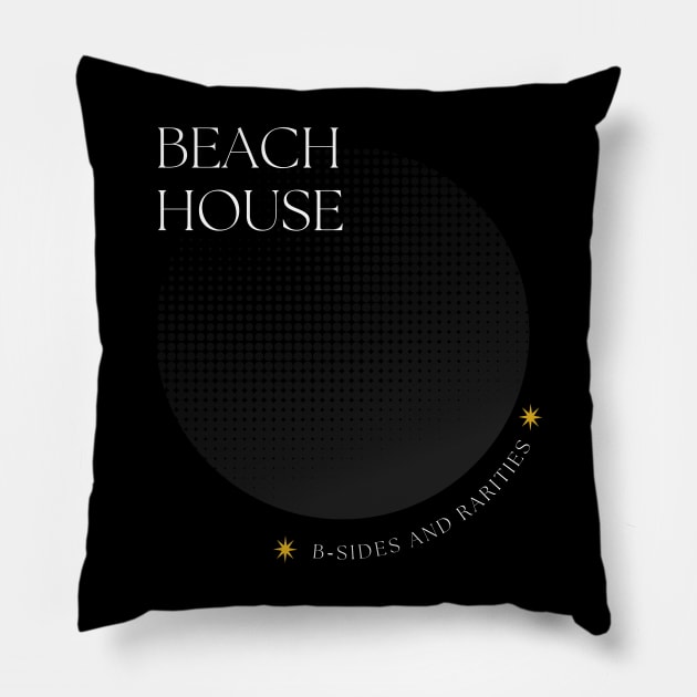 Beach House - B side // In album Retro style Fan Art design Pillow by Liamlefr