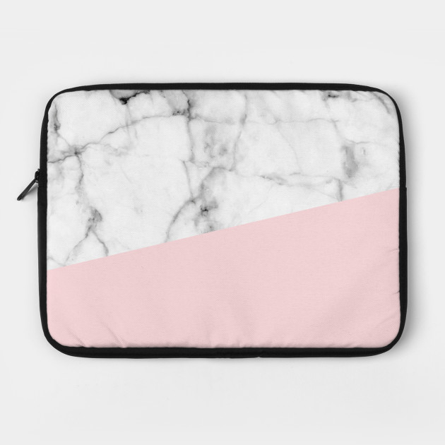 pink marble laptop case