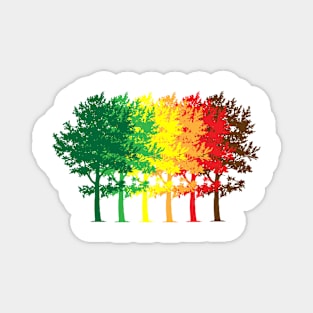 Fall Tree Colors Magnet