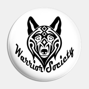 Warrior Society (Wolf Black) Pin